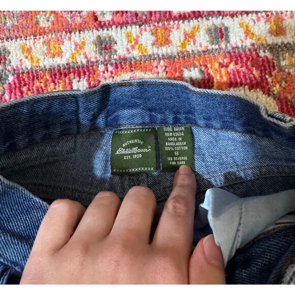 Kids Vintage Eddie Bauer Carpenter Cargo Straight Leg Jeans - Picture 4 of 6